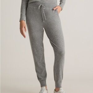 NWT Quince Mongolian Cashmere Heather Grey Joggers